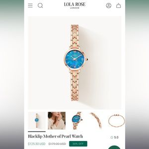 Lola Rose mother of pearl women’s watch